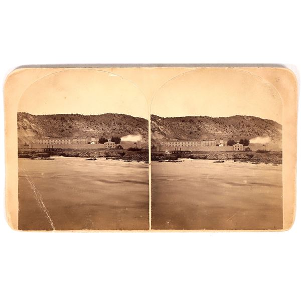 Unknown Prison Possibly Colorado Stereoview, c1870s [191585]
