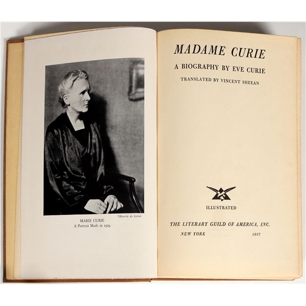 'Madame Curie' Biography, 1937 First Ed. [199833]