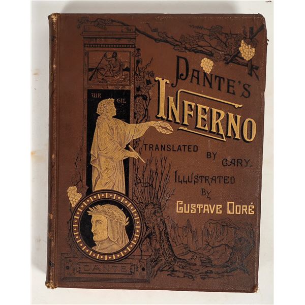 Ornate copy of Dante's Inferno, Brown & Gold [197657]