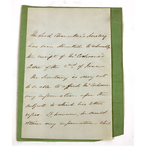 George Street an Ohio Congressman, Signed Letter [191271]