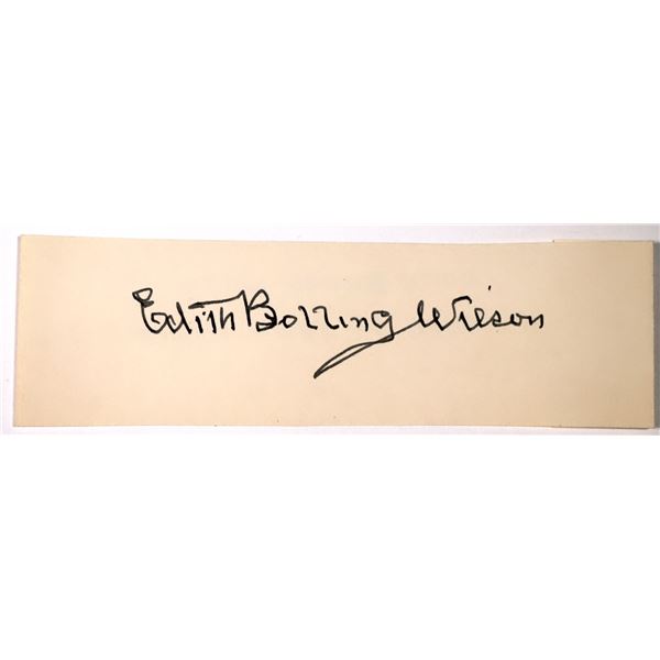 First Ladies-Edith Bolling Wilson Cut Square Autograph [184178]