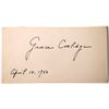 Image 1 : First Ladies-Grace Coolidge Card Autograph [184151]