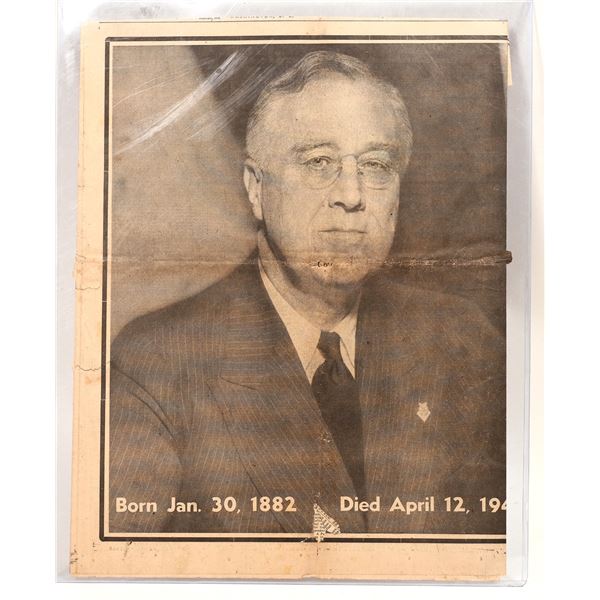 FDR Death Newspaper Cover, 1945 [189319]
