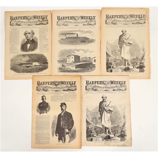 1861 - Civil War Era Newspapers, Harper's Weekly [199435]