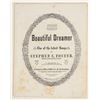 Image 1 : Civil War Era Sheet Music: Beautiful Dreamer, Stephen C. Foster [199752]