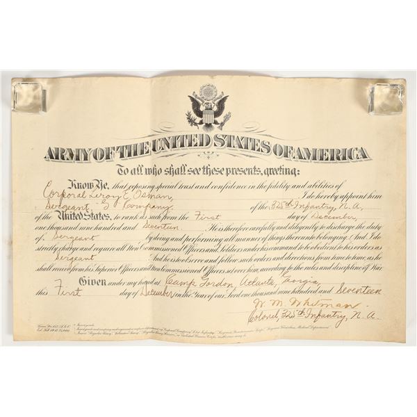 WWI Soldier Certificate [197662]