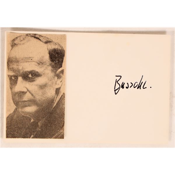 Hitler Assassination Plan Baron von Dem Bussche  Autograph c1943 [183970]