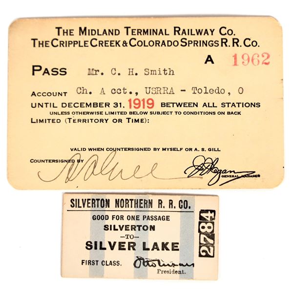 Colorado Railroad Pass & Ticket [199148]