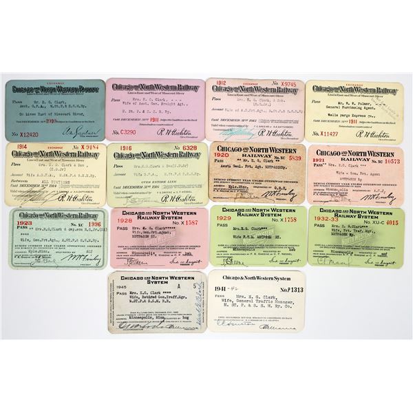 Chicago & North Western RR Passes (14) [198966]