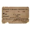 Image 1 : Cassville & Western Railroad Co. Annual Pass, 1917 [199150]