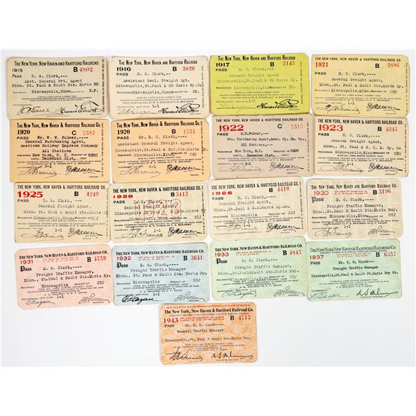 New York, New Haven & Hartford Railroad Passes (17) [198930]