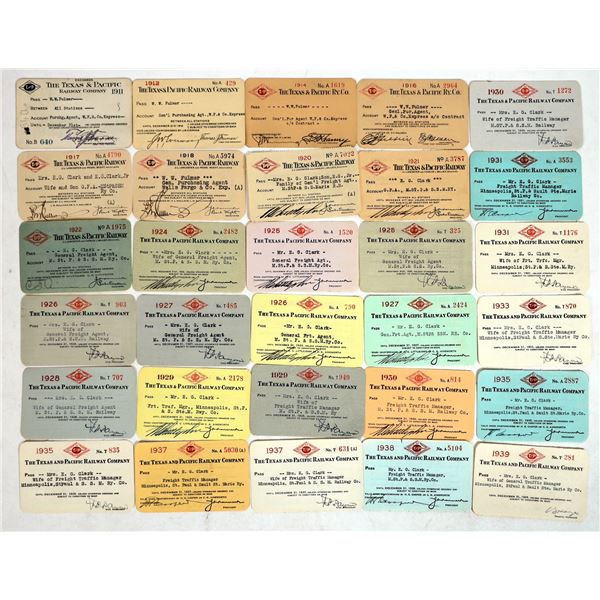 Texas & Pacific Railway Co. Passes (30) [198986]