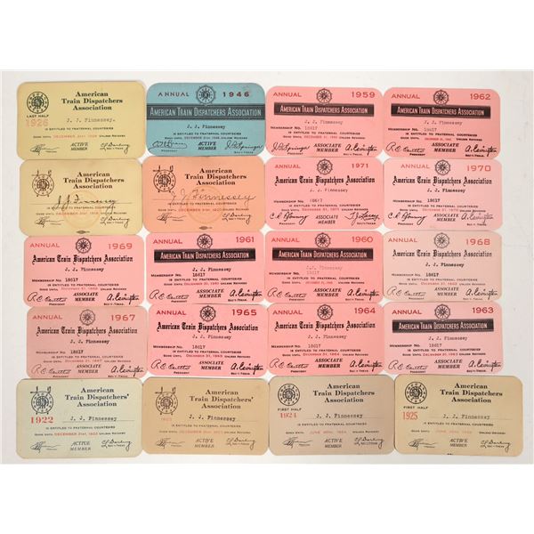 American Train Dispatchers Association Cards (20) [197433]