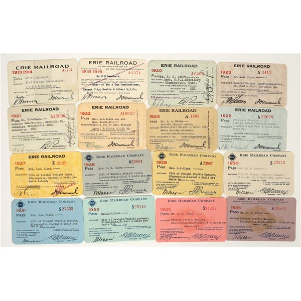 Erie Railroad Passes (16) [198969]