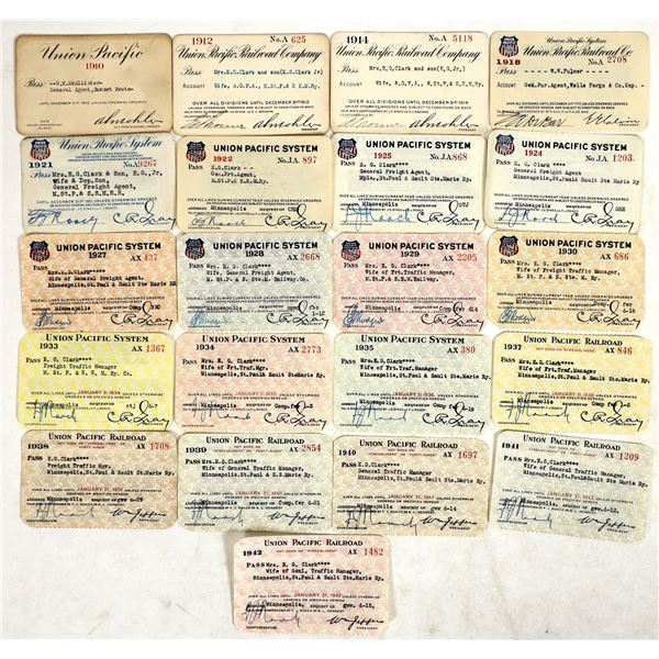 Union Pacific Railroad Co. Passes (22) [198987]
