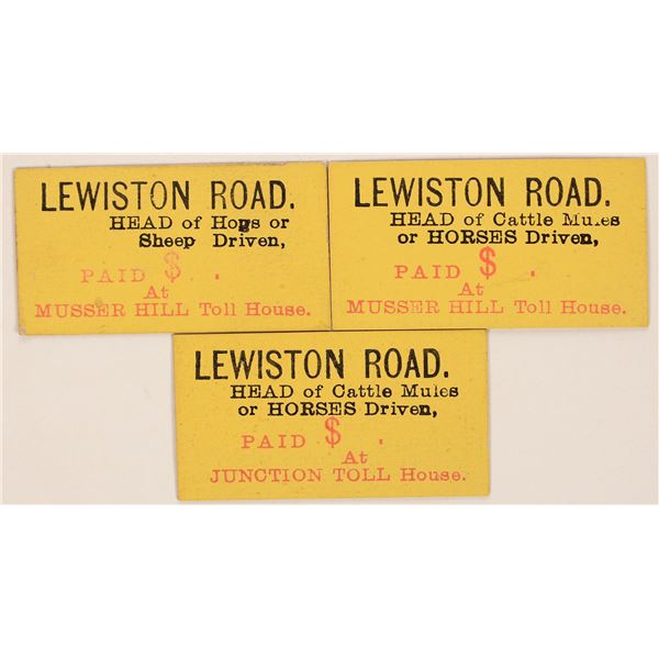 Weaverville & Shasta Toll Road Tickets [195993]