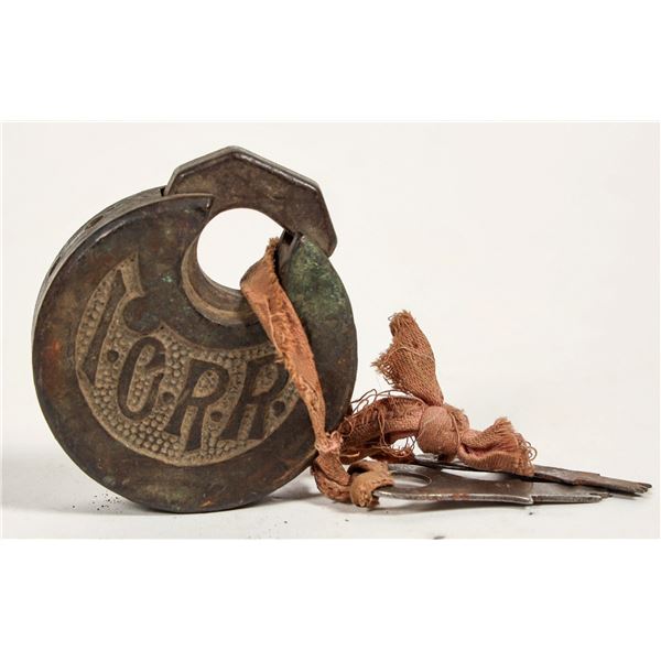 Illinois Central RR Lock w/ Keys [197669]