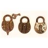 Image 1 : Railway Express Agency Padlocks, Key, Early 1900s (3) [191313]