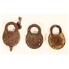 Image 2 : Railway Express Agency Padlocks, Key, Early 1900s (3) [191313]