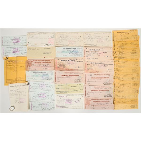 Montana Mining Payroll Checks (48), 1887-1943 [198697]