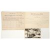 Image 1 : Gold Hill, Nevada Assay Office Billhead & Assay Memorandum Plus Rare RPPC [192904]