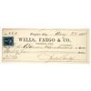 Image 1 : Virginia City, Nevada Territory Check to AP Crittenden (Lawyer/Politician) [198881]