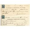 Image 1 : Virginia City, Nevada Territory Mining Check Pair Issued to Mill Owners  [198888]