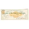 Image 1 : Gould & Curry Mining Check Issued to Assayer WC Bousfield & Co. [199168]