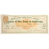 Image 1 : Gould & Curry Mining Check Issued to RL Higgins (of Nevada Ink Bottle Fame) [198895]