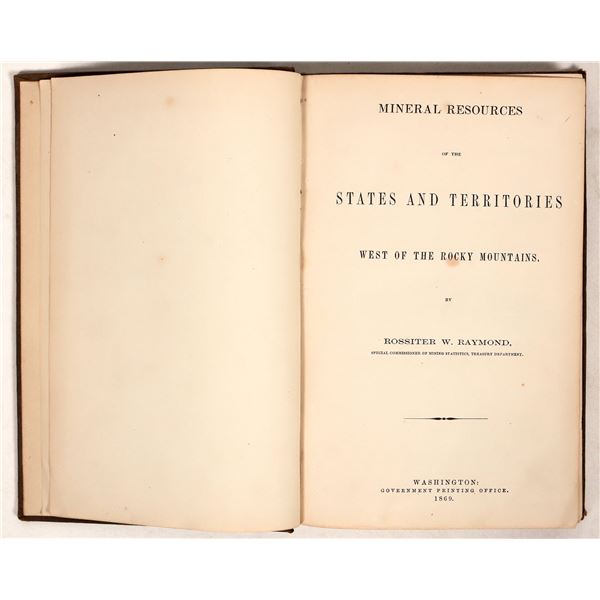 Western U.S. Mineral Mining Reference Book: Raymond 1869 [191594]