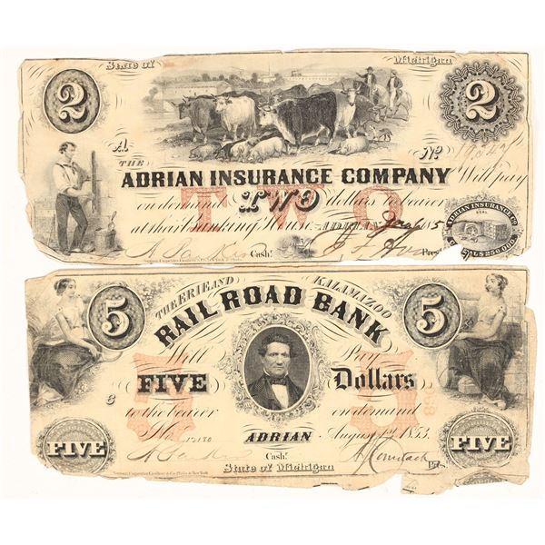 Michigan Broken Bank Notes (2) [198557]