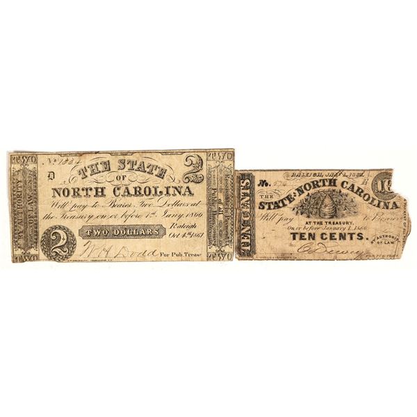 North Carolina Bank Notes (2) [198559]