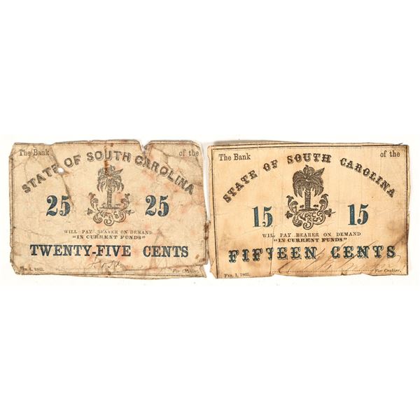 State of South Carolina Fractional Currency (2) [198558]