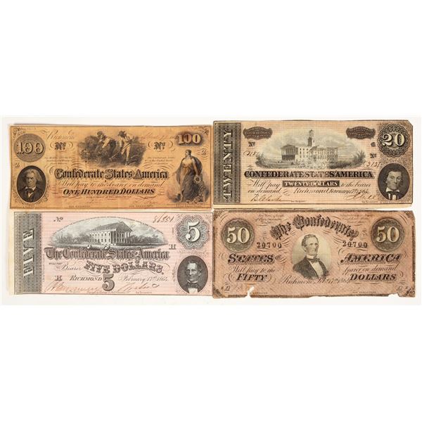 Confederate Currency Group (5) [198553]