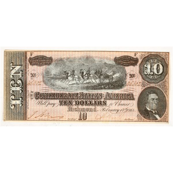Confederate States of America Ten Dollar Note [198551]