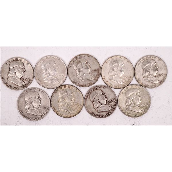 Franklin Half Dollar Collection (9) [199253]
