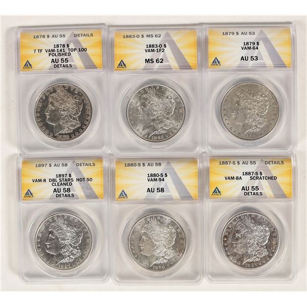 Morgan Dollars Die Varieties (6) [199062]
