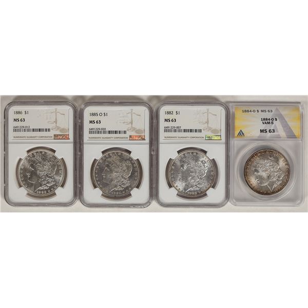 Morgan Dollars MS 63  (4) [199058]