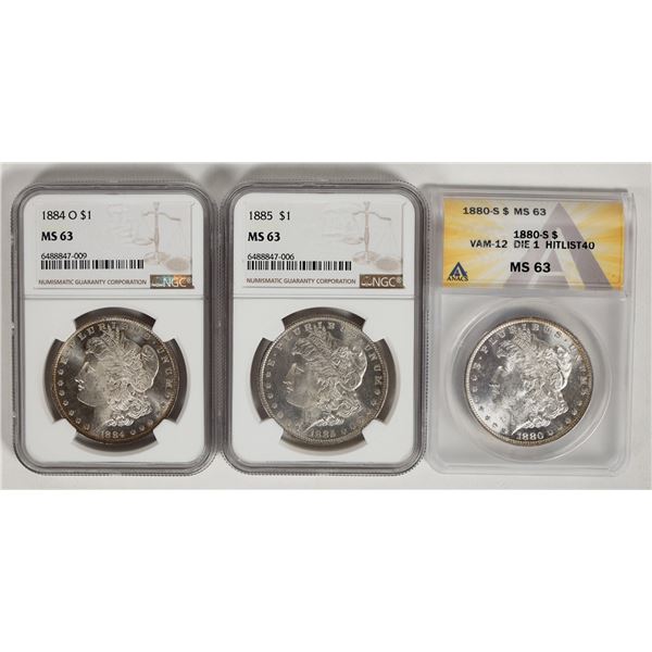 Morgan Dollars with Mirror Fields (3) [199014]
