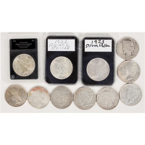 Peace Dollar Collection (11 different dates) [198623]