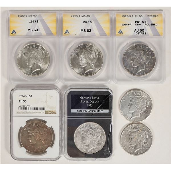 Peace Dollars (7) [199057]