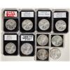 Image 1 : U. S. Silver Eagles (10) [198694]