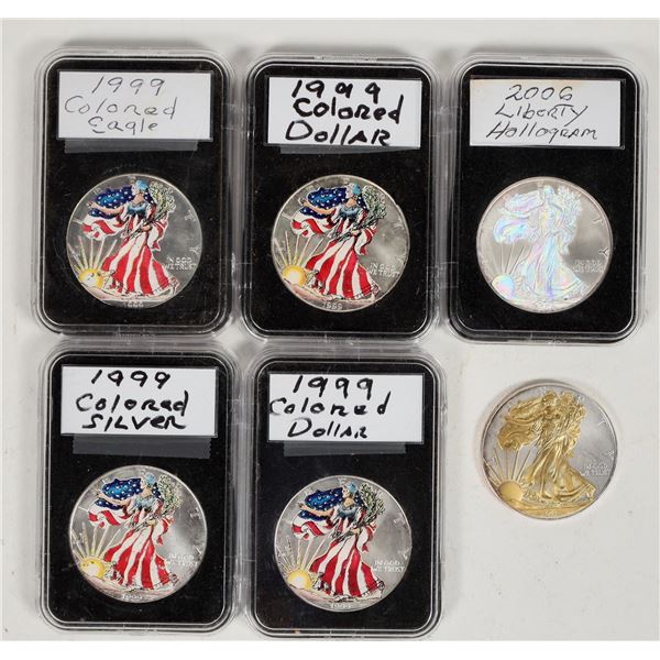 U. S. Silver Eagles Colorized (6) [198627]