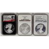 Image 1 : Silver Eagles MS 69 (3) [198625]