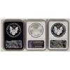 Image 2 : Silver Eagles MS 69 (3) [198625]