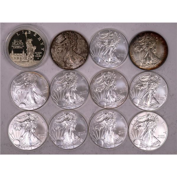 Silver Eagles/Statue of Liberty Dollar (12) [199254]