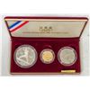 Image 1 : U. S. Olympic 1992 Three Coin Proof Set [199592]