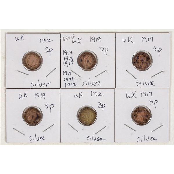Three Pence Silver (6) [198606]