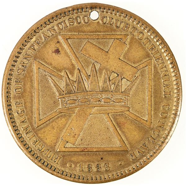 Pilgrimage of San Francisco Club Medal 1883 [198392]