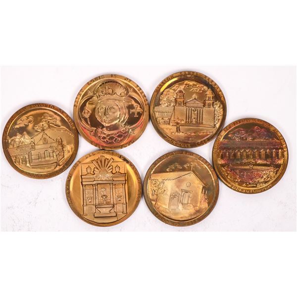 California Missions Bronze Medals (6) [199213]